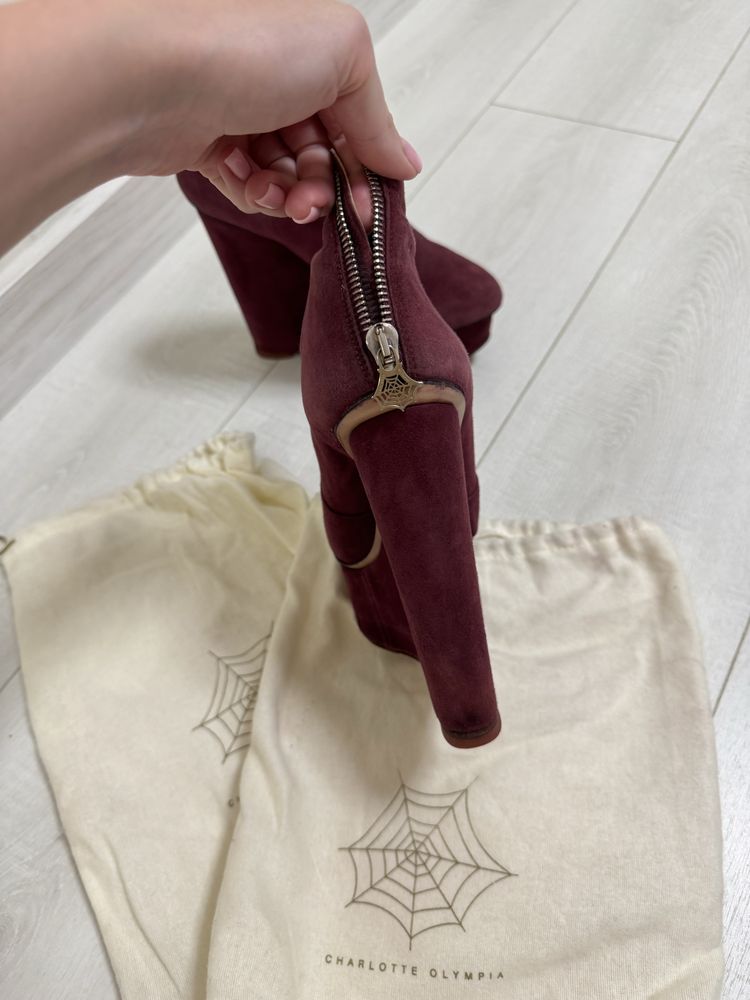 charlotte olympia ботинки на платформі ботильйони на підборах оригінал