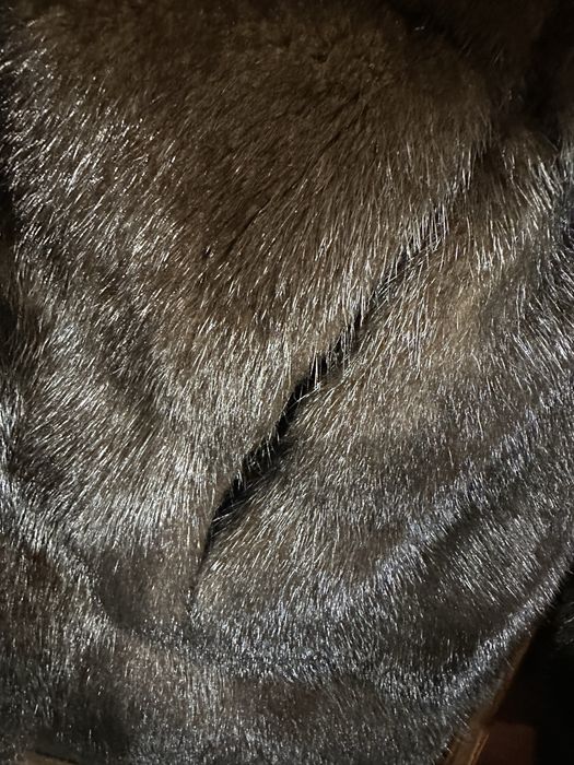 Норковая шуба-трансформер , 42/44, горький шоколад