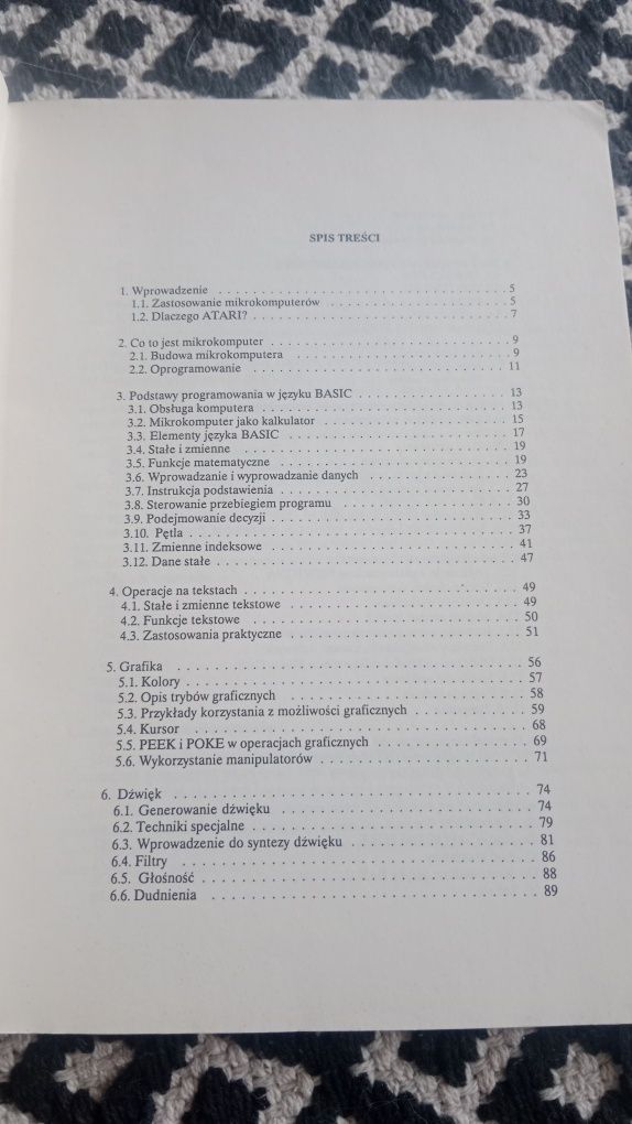 ATARI basic książka