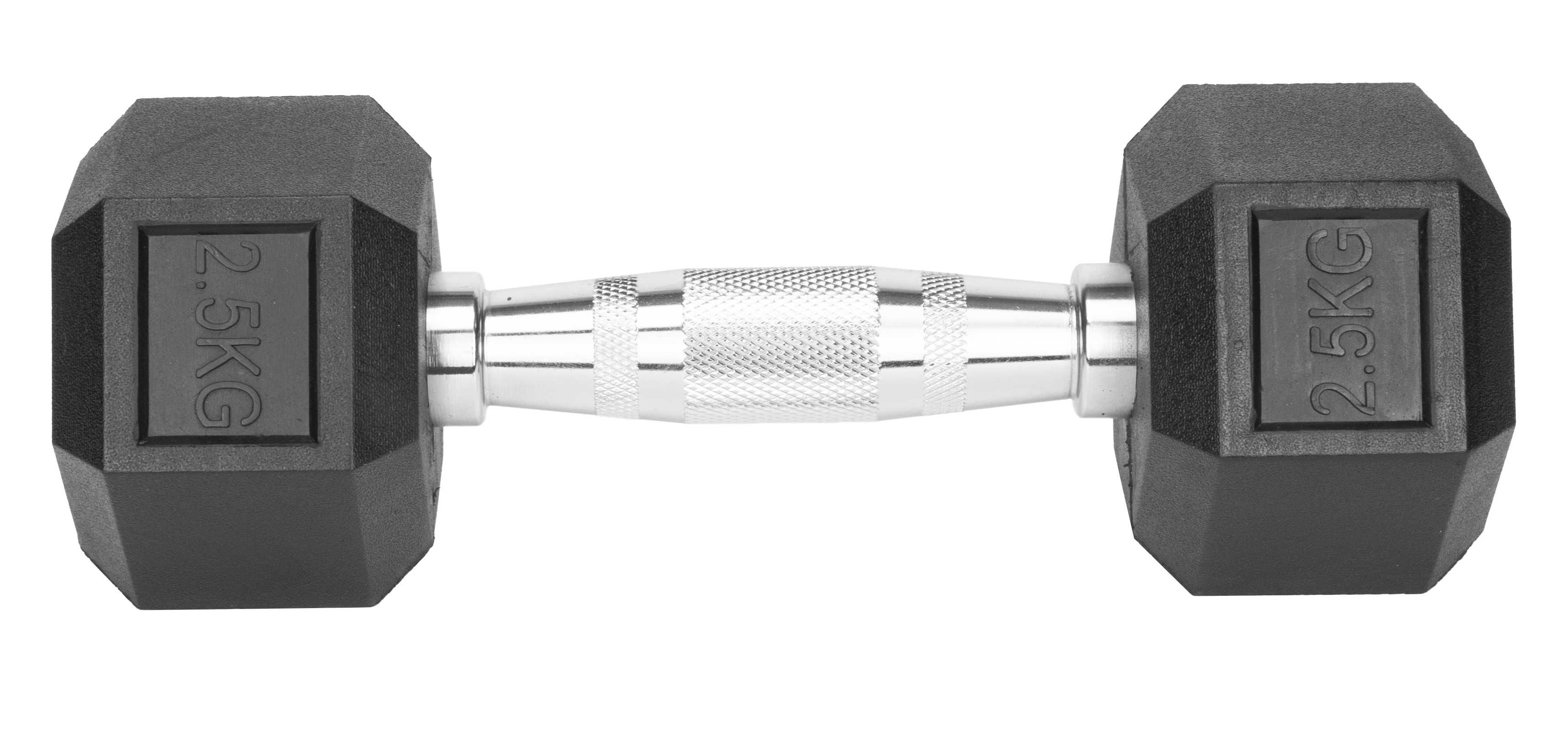 Hantle stałe 2x2,5kg żeliwne gumowane ZESTAW 5kg HEX SOLIDNE BDG