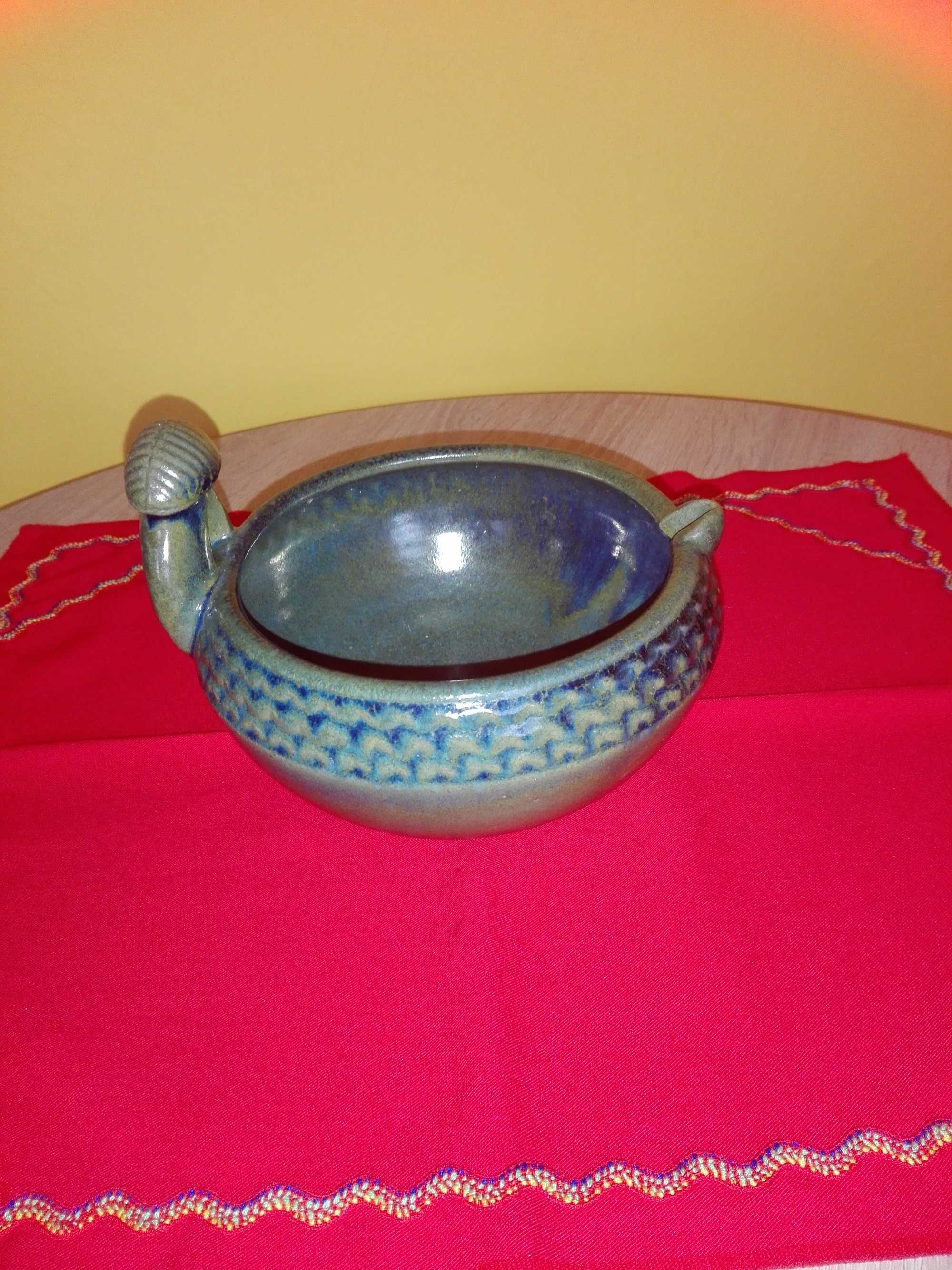 Nowe! ceramiczne naczynie z dzióbkiem, Afryka - hand made