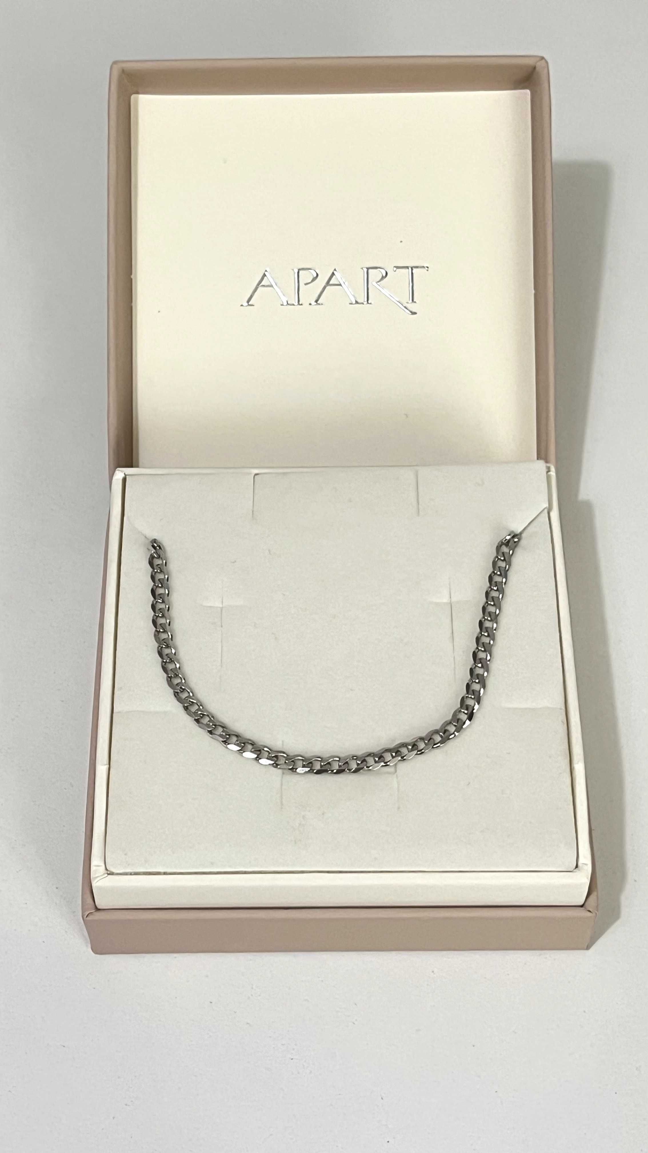 Łańcuszek srebrny Apart – pancerka, nowy, UNISEX