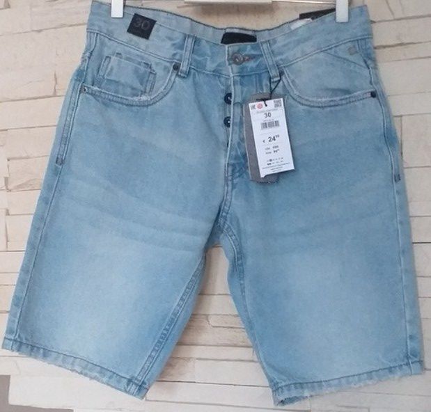 Reserved krótkie spodenki szorty jensowe denim r30