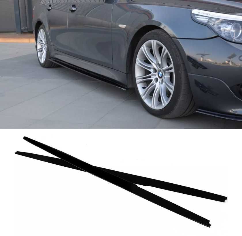 DOKŁADKI listwy PROGÓW MP STYLE do BMW E60 E61 M PAKIET czarny progi