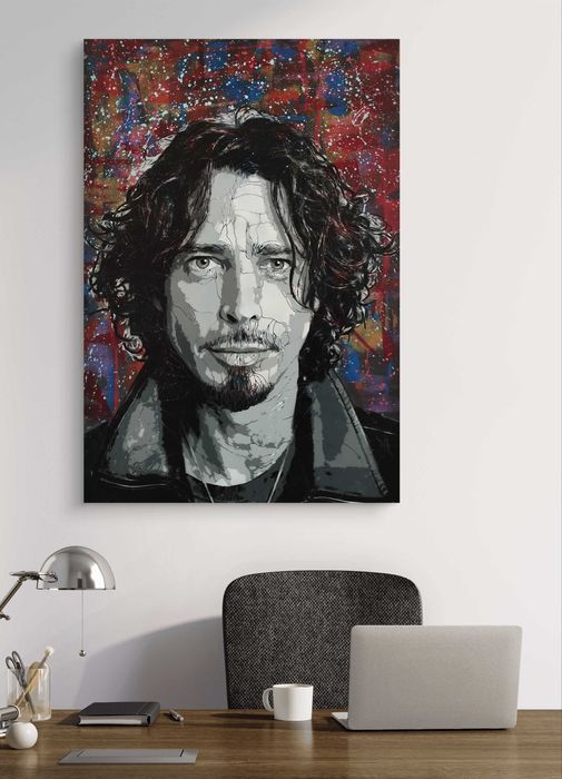 Chris Cornell Pintura original em tela
