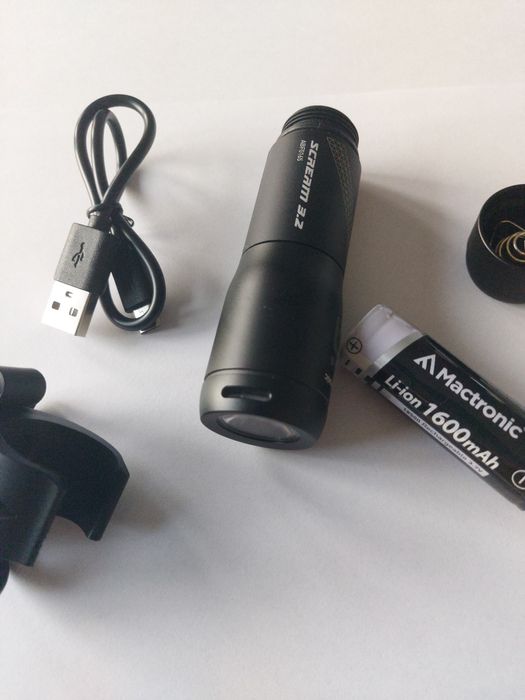 Lampka rowerowa 600 lumenów wodoszczelna akumulatorowa latarka ręczna