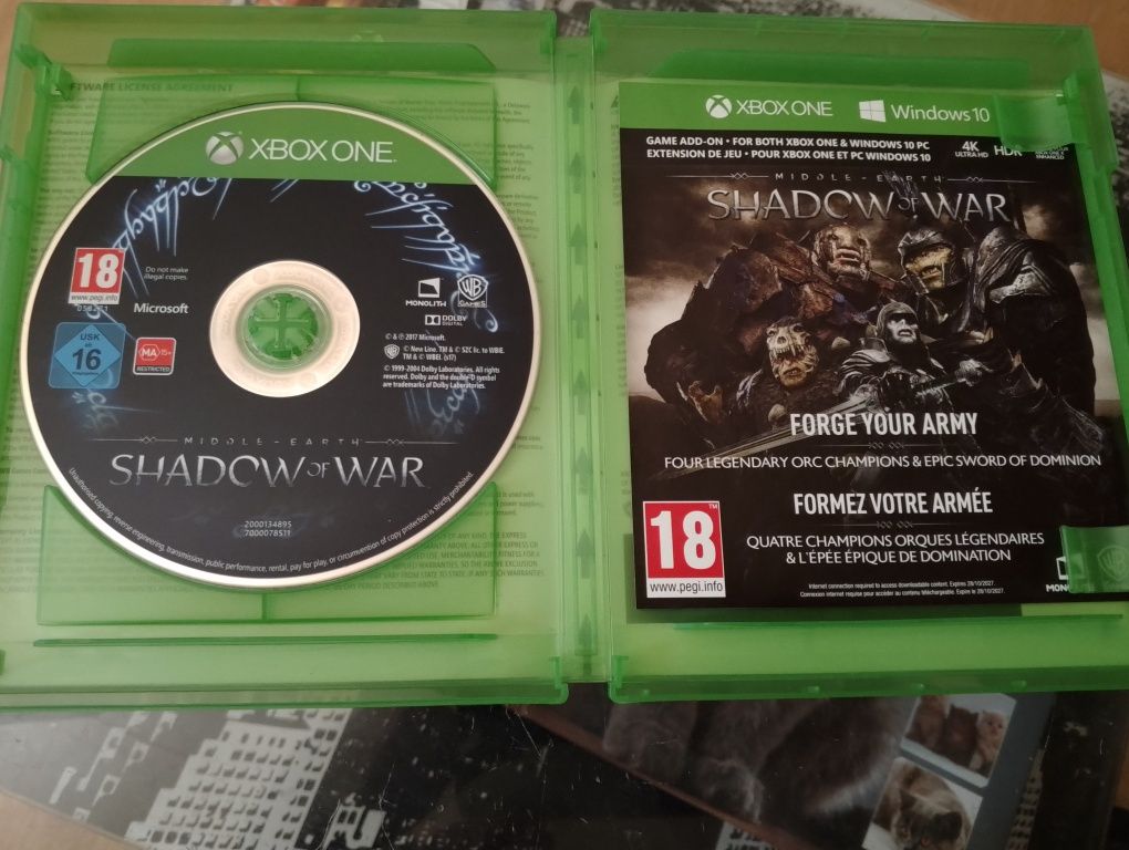Middle - Earth Shadow od War Xbox One