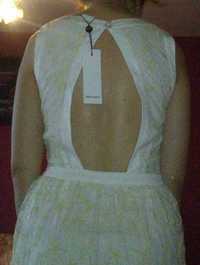 Vero Moda koronkowa sukienka bez rękawów z wycięciem na plecach M