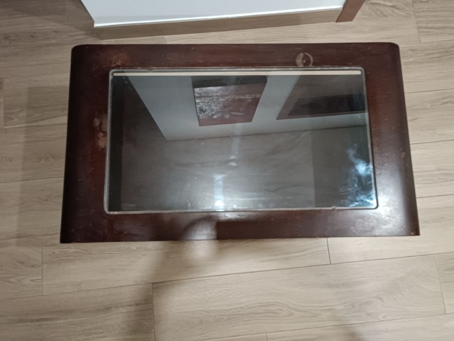 Mesa de centro sala madeira wenge