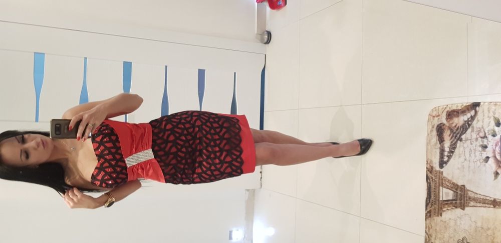 Sukienka czerwona NOWA!!! Roz. S