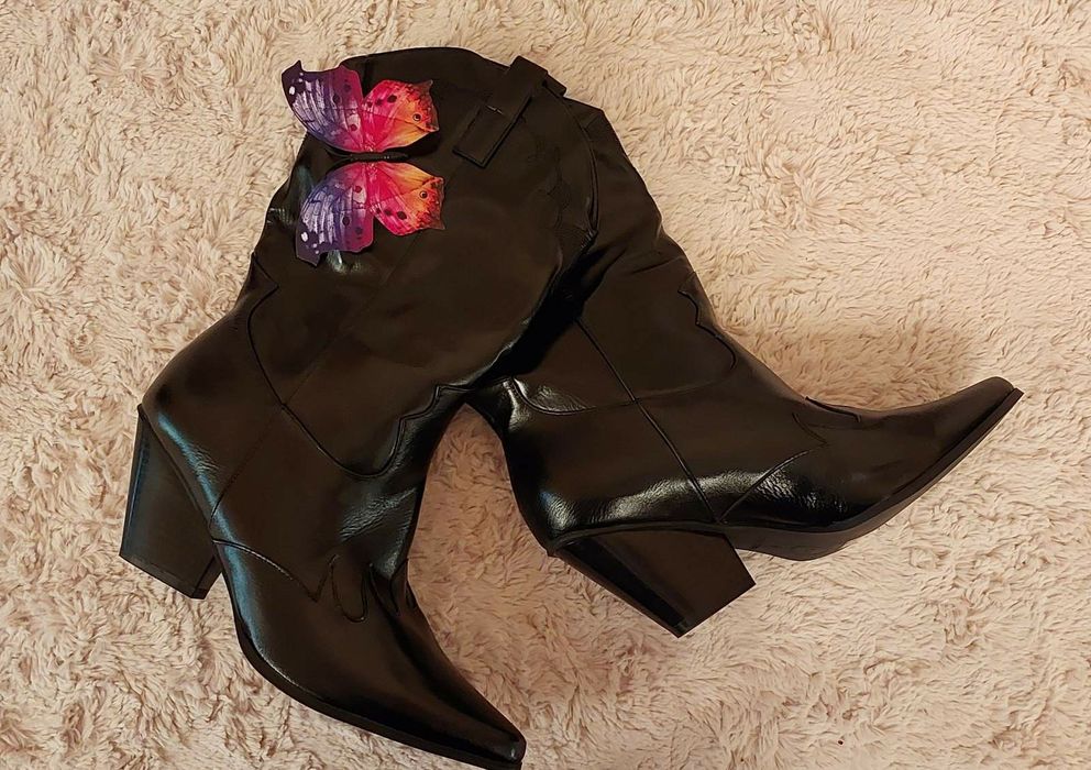 Ексклюзивные сапоги ковбойские женские размер 37