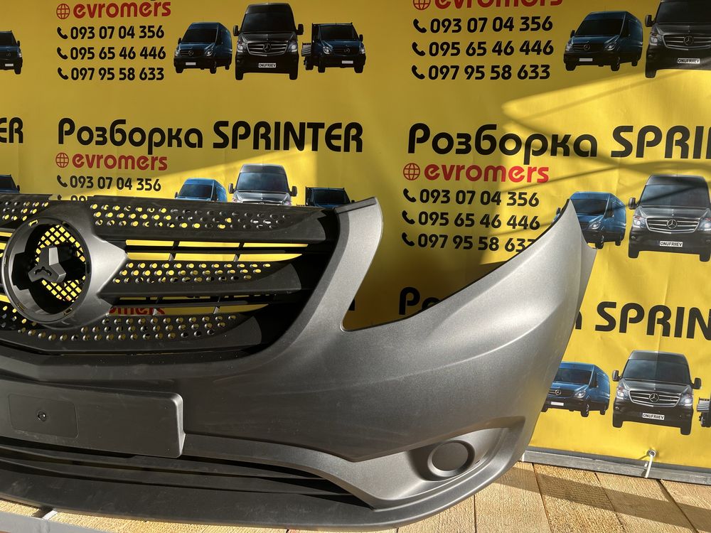 Бампер передний решотка mercedes vito 447 2014 Разборка вито 447