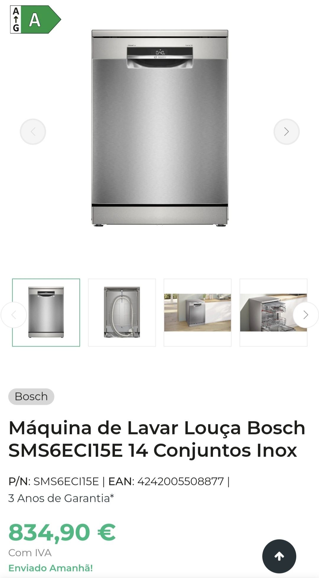 Máquina de Lavar Louça Bosch semi nova