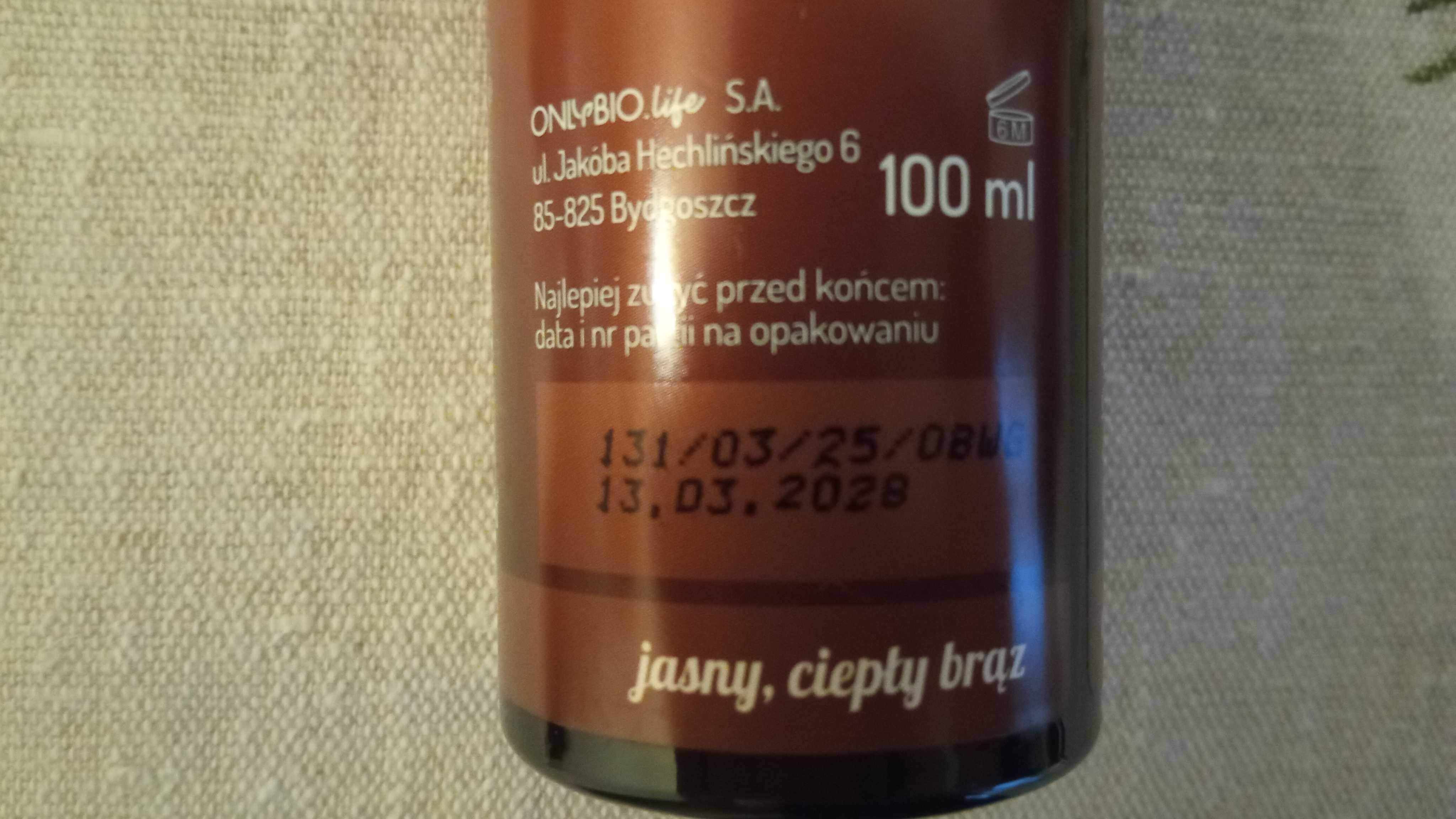 Only Bio toner karmelowy