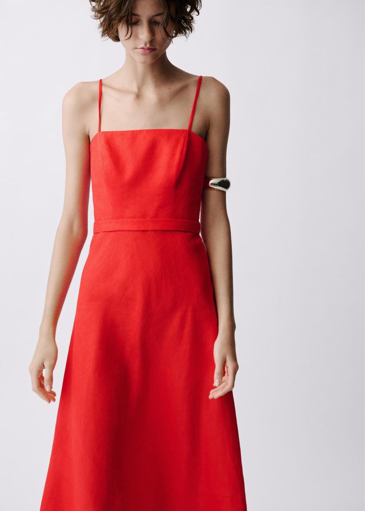 Vestido vermelho Mango S