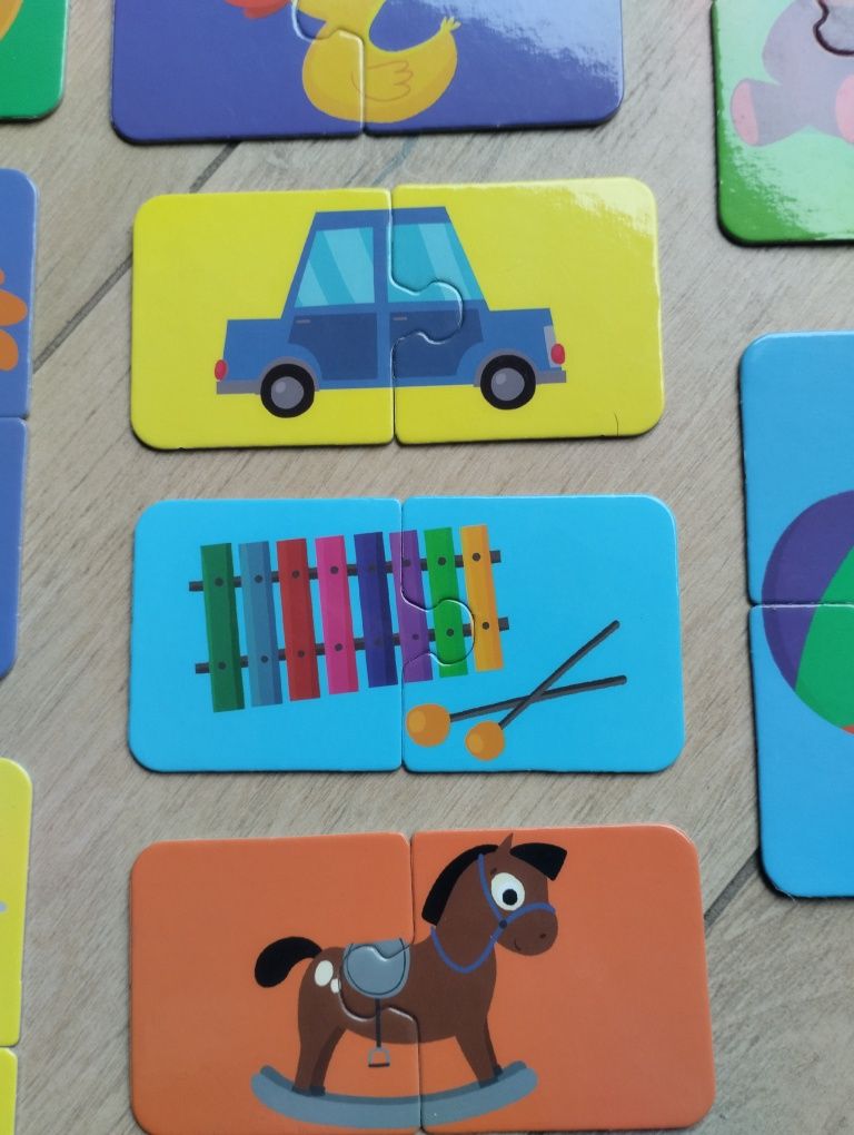 Pierwsze puzzle 2  zestawy Czuczu i Zielona sowa 2+