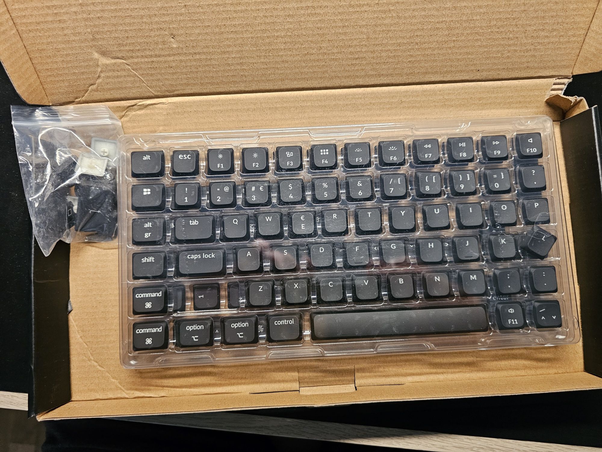 Keychron - ISO PT Low Profile Shine-Through ABS LSA Full Set Keycap Se