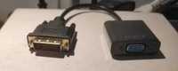 NOWY adapter DVI-D VGA przejściówka kabel