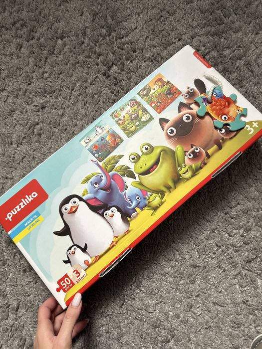 Пазли 3в1 «Улюблені тварини».