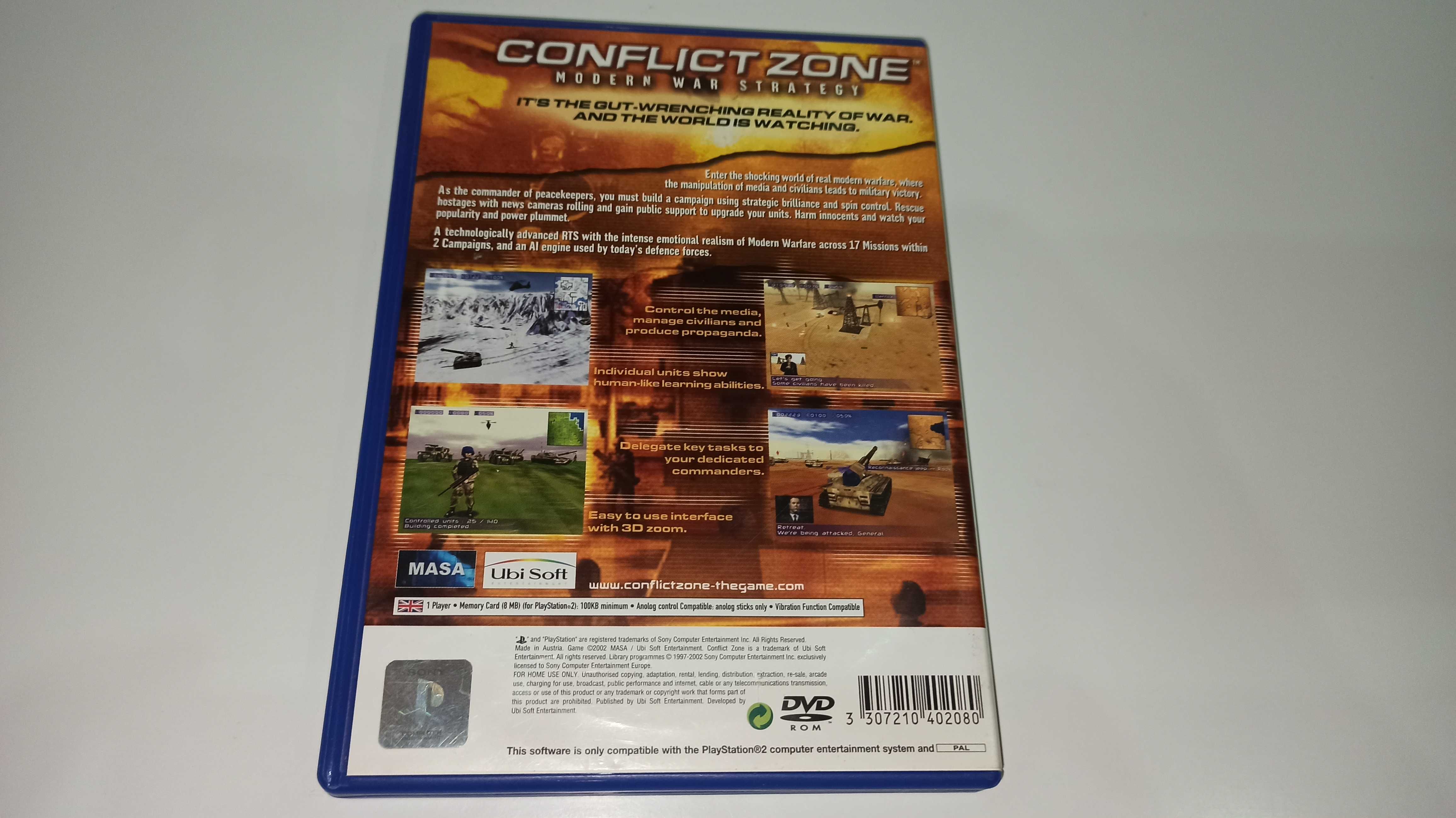 ps2 CONFLICT ZONE MODERN WAR STRATEGY zadbana, wojskowa strzelanka