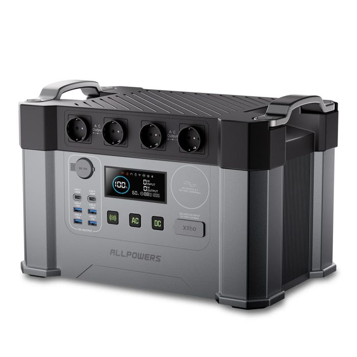 Дуже потужна 2,4 кВт та компактна зарядна станція ALLPOWERS S2000 PRO