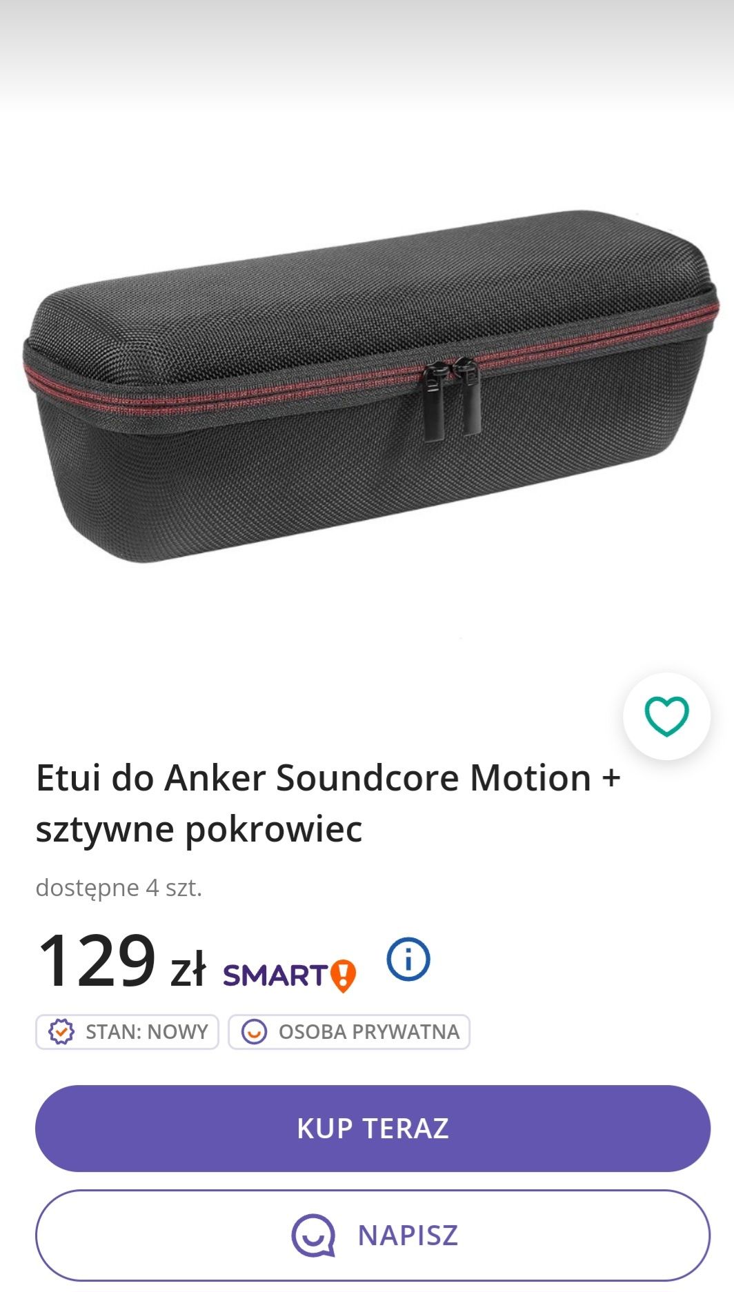 Anker Soundcore Motion plus,etui do zestawu.