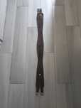 Popręg anatomiczny z gumami brązowy 130cm
