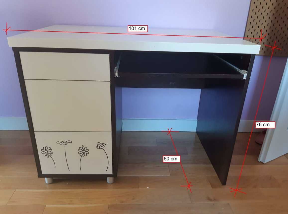 Biurko szkolne dla dziewczynki z kolekcji DAISY