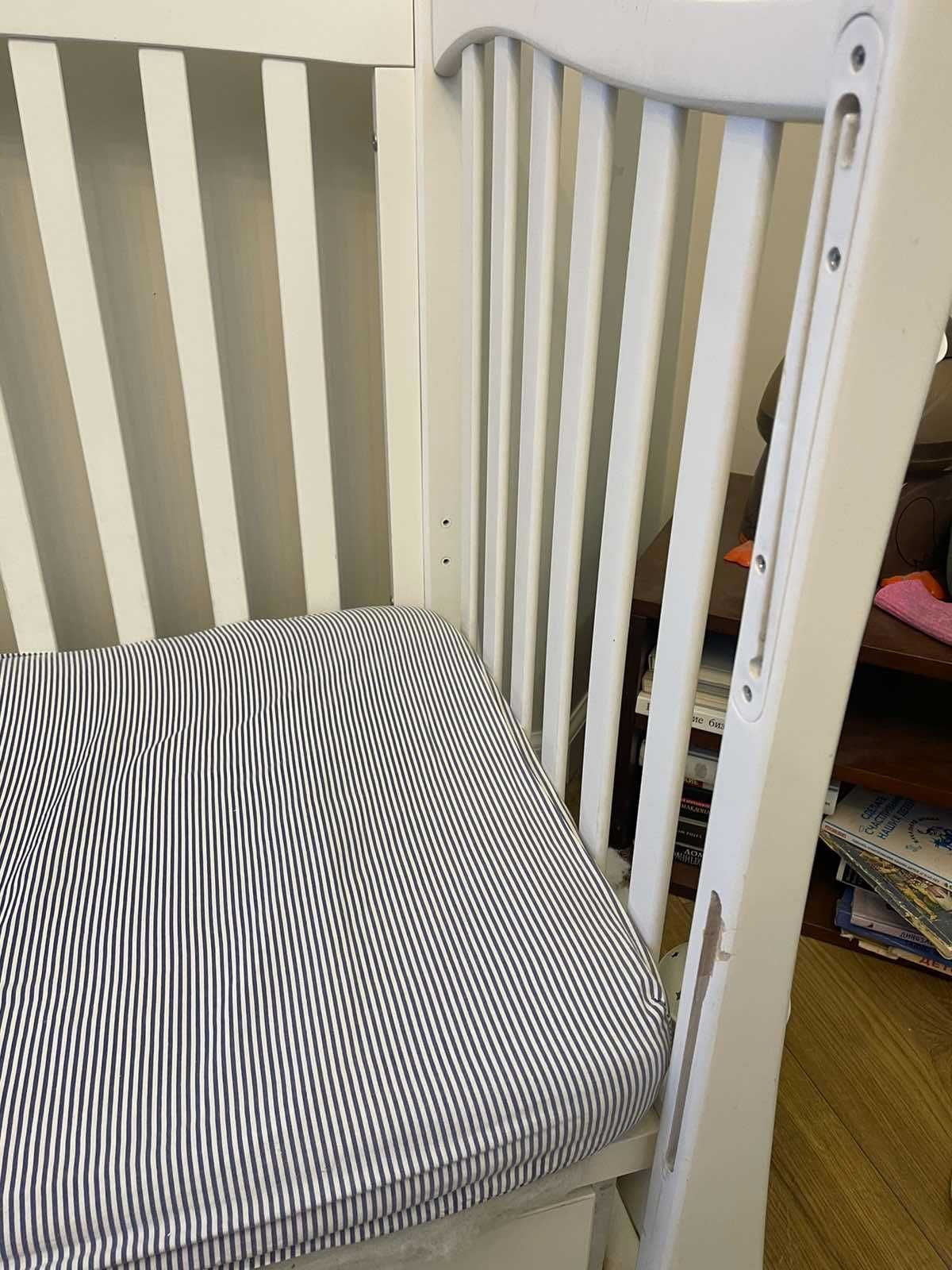 Ліжечко дитяче Veres ЛД18 (білий) детская кровать