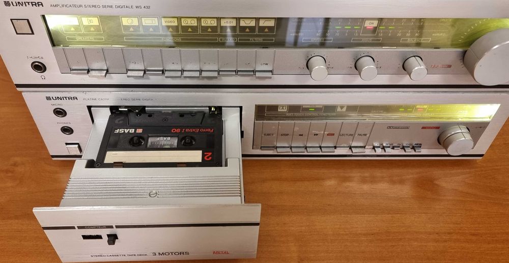 Unitra Diora tuner AS618 wzm. WS432 deck MDS433 szuflada po serwisie