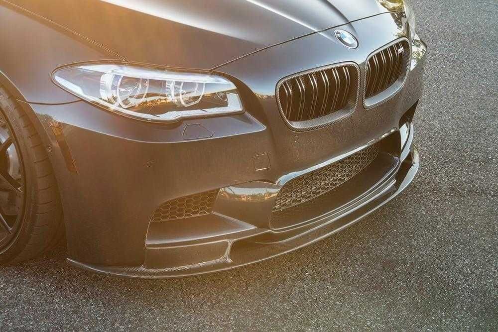 губа bmw m5 f10 передня накладка на бампер карбон V стиль BMW M5 F10