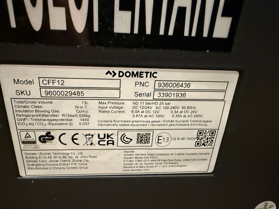 Dometic CFF 12 lodówka turystyczna