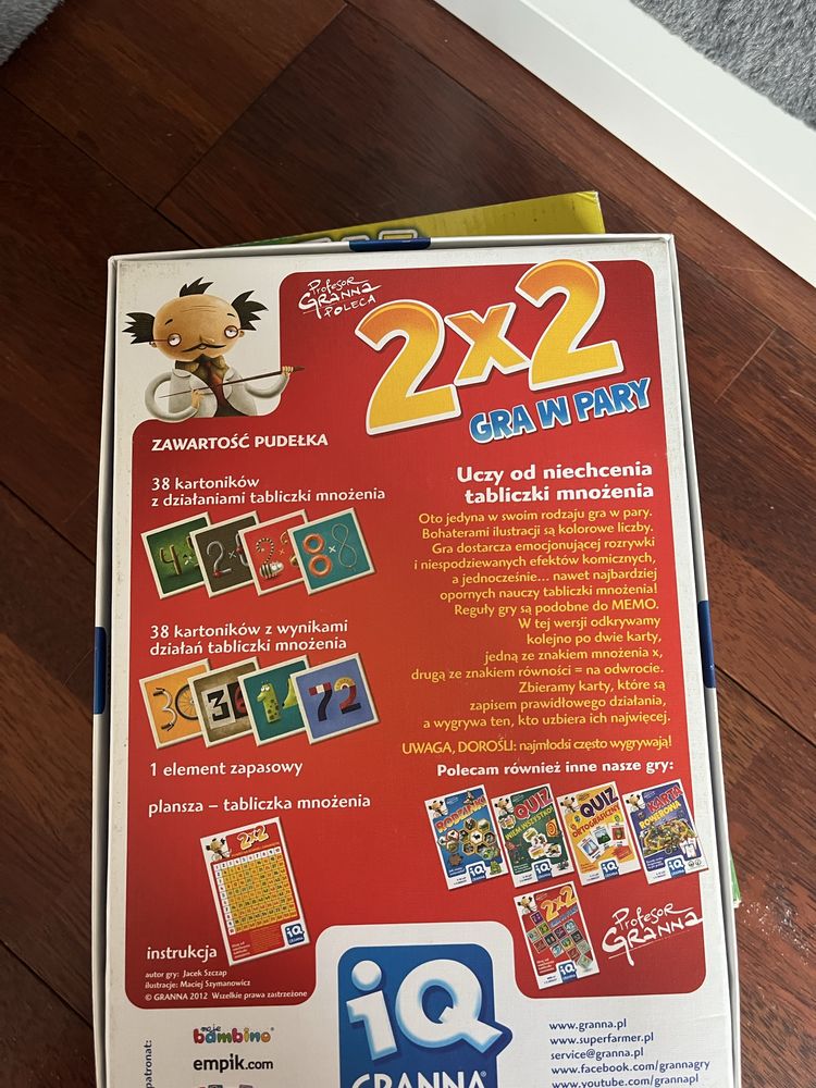 Gra planszowa 2x2 gra w pary
