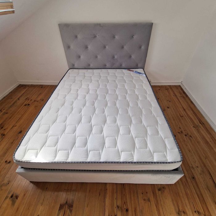 Camas de Casal Estofadas de Luxo 199€ Disp. em Várias Cores! 190x140m!