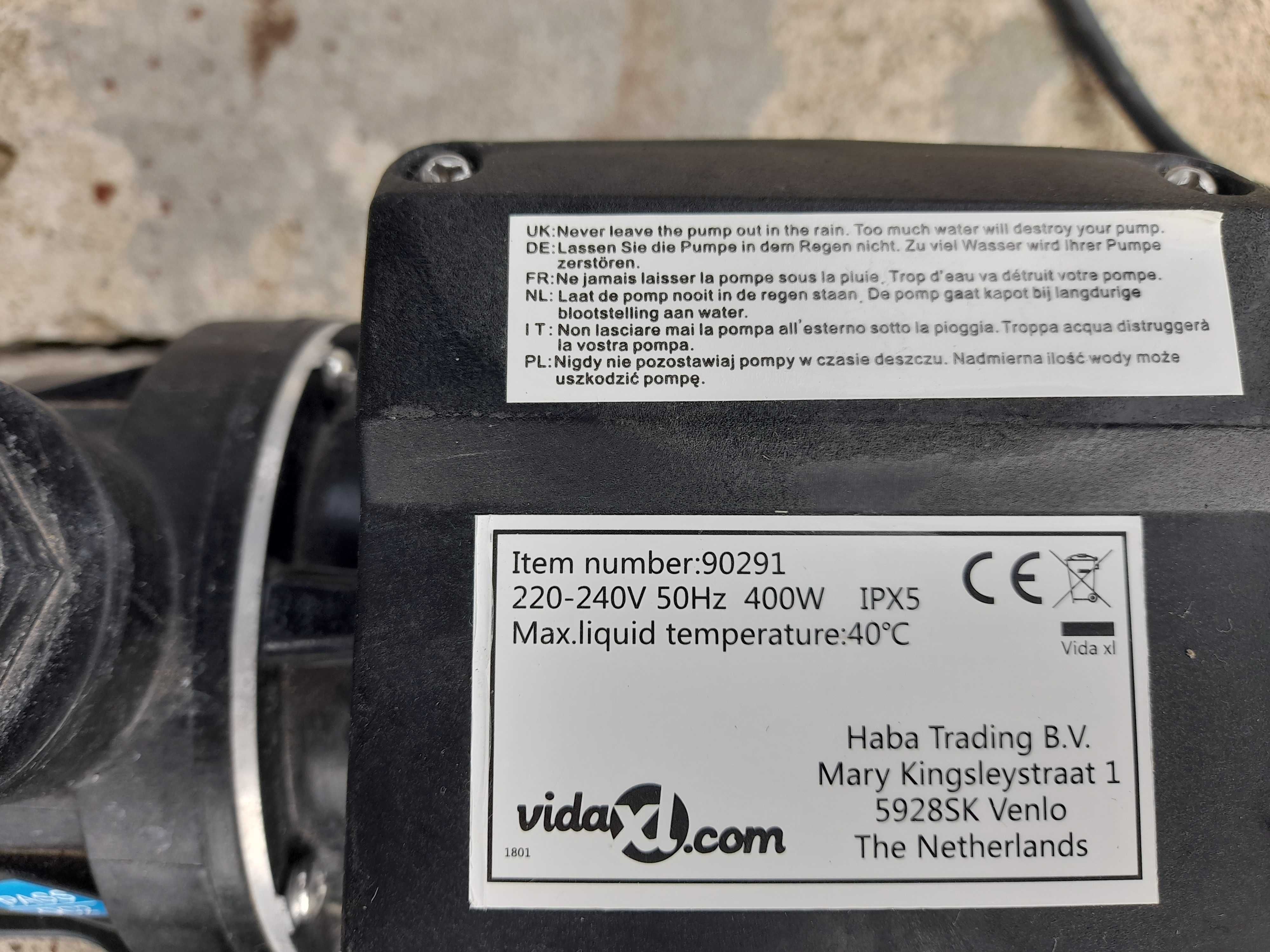 vidaXL Piaskowa pompa filtrująca, 400 W, 11000 L/h