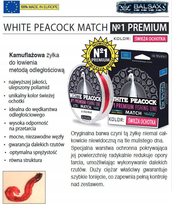 Żyłka Balsax Match Kolor Ochotka od 0,18 do 0,30mm Wrocław