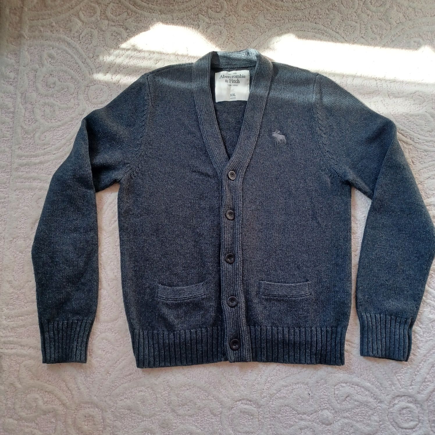 Sweter Ambercombie&Fitch 40% wełna XL/idealny stan