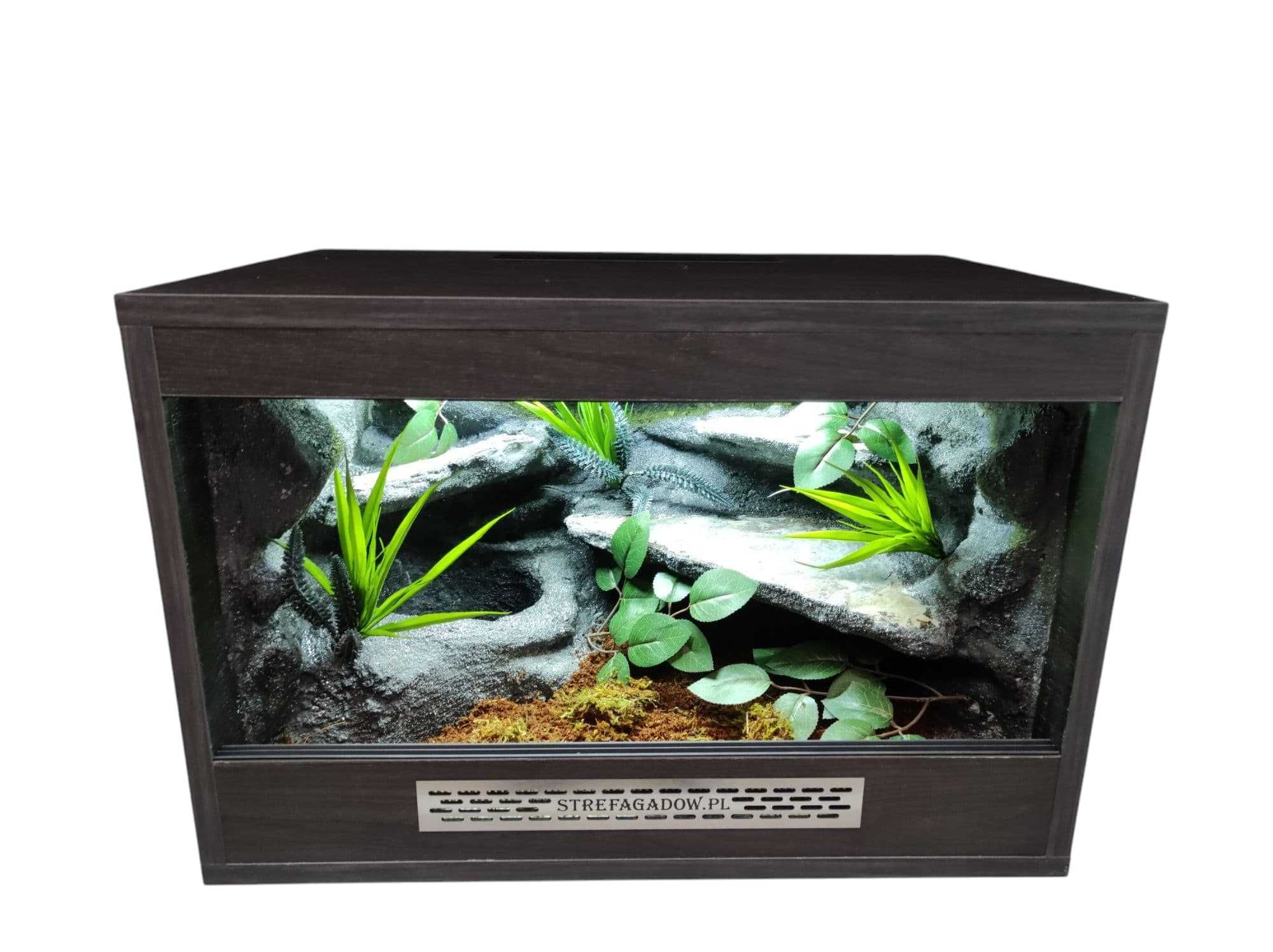 Terrarium pustynne nr715 60/40/40 dla węża boa pyton zbożówka DOSTĘPNE