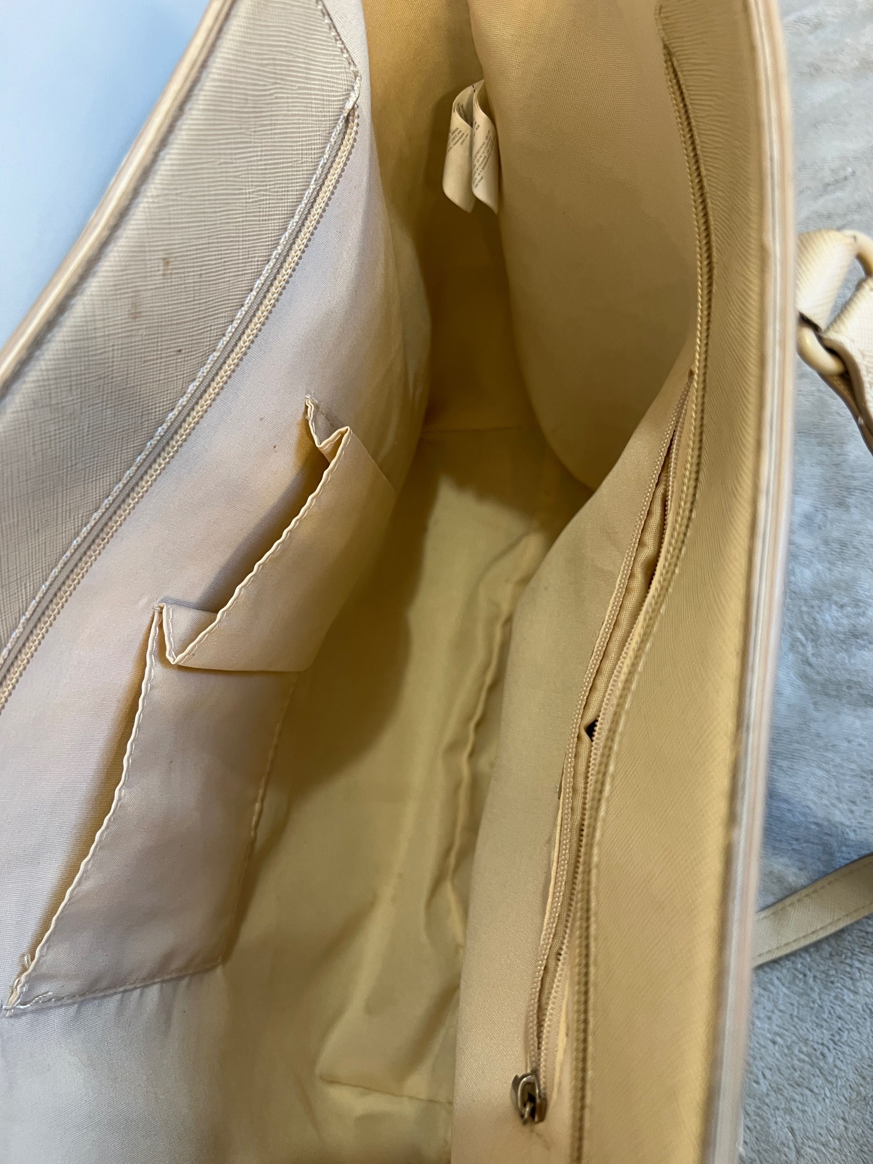 Torba / torebka shopper beżowa / kremowa