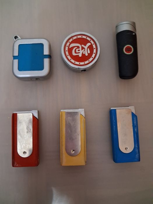 Isqueiros Vintage em Metal Recarregáveis