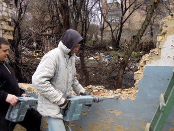 Демонтаж, разборка домов, сооружений. Резка бетона.