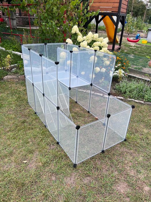 Duża klatka kojec wybieg dla świnki królika zwierząt panelowa NOWA