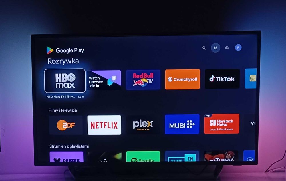 49 Cali TV PHILIPS LED Ambilight 4K Android TV DVB-T2 +Uchwyt+Upominek