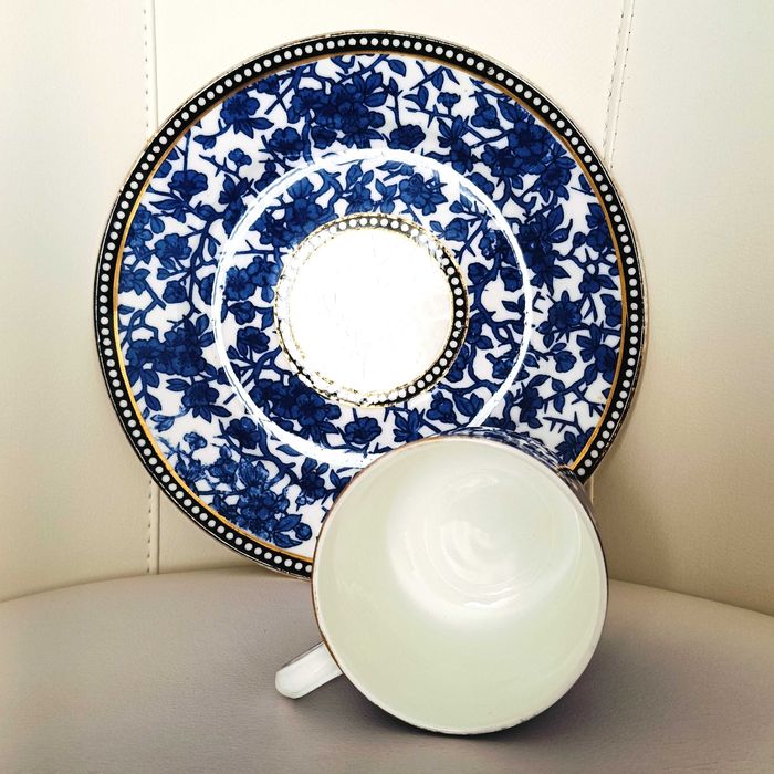 **WIELKA filiżanka porcelana stary COALPORT 1875_1881