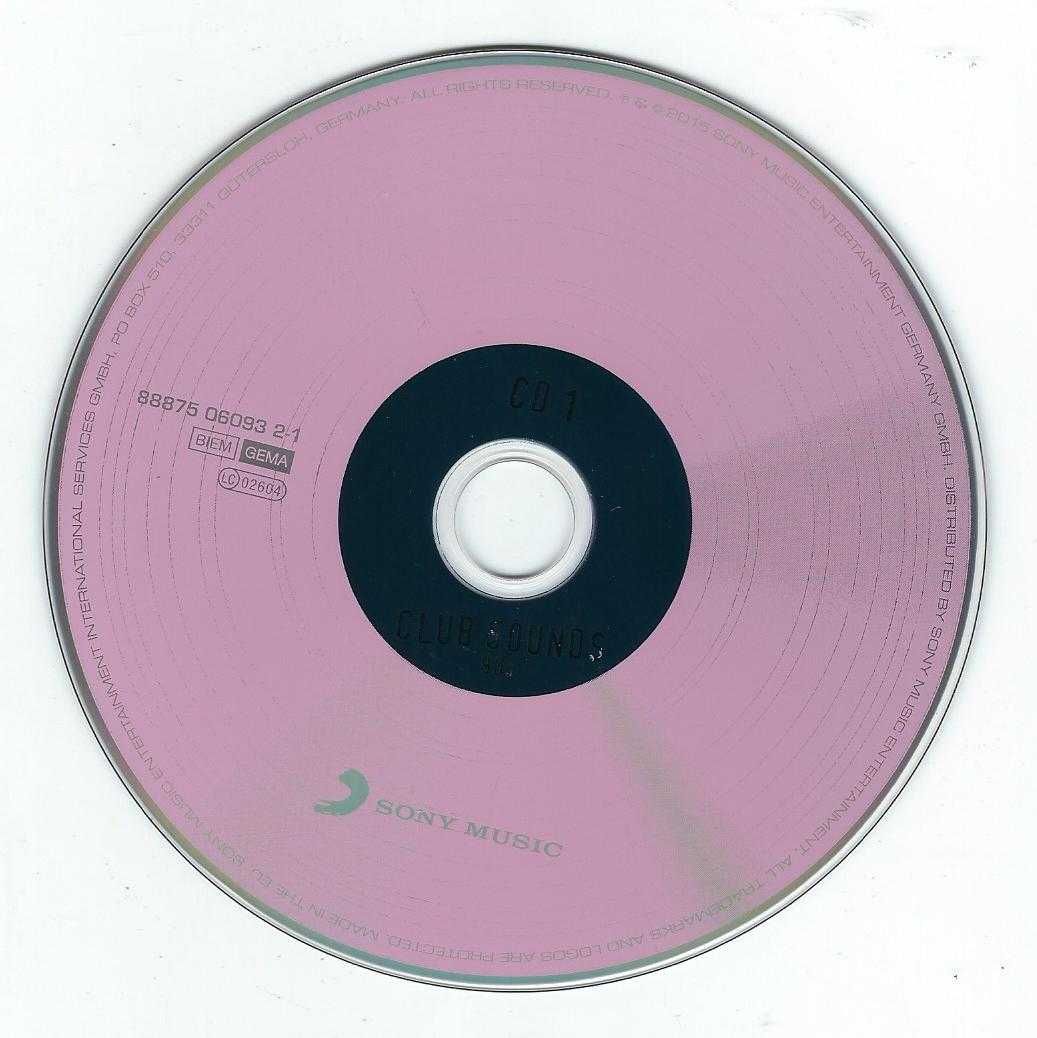 3 CD - Club Sounds 90's (2015) (Sony Music) (Digipak)