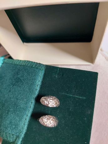 Zestaw kolczyki przywieszka srebrne 925 OKAZJA wkręty kryształki