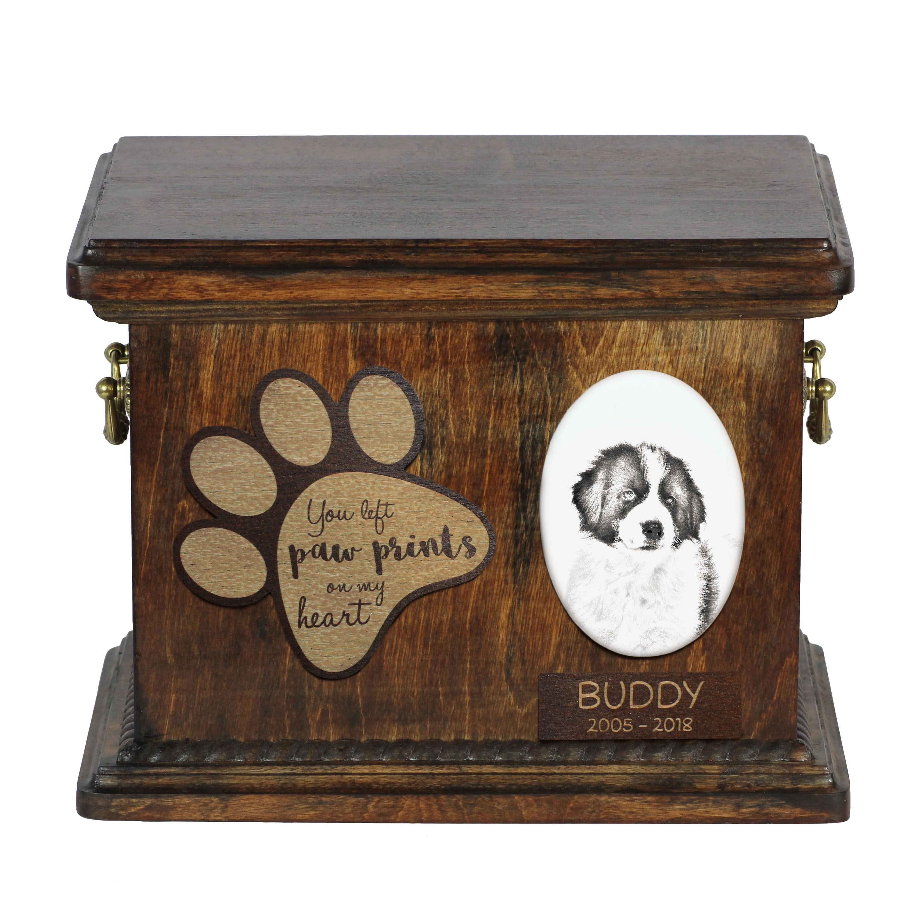 Tornjak urna z płytką ceramiczną Art-Dog