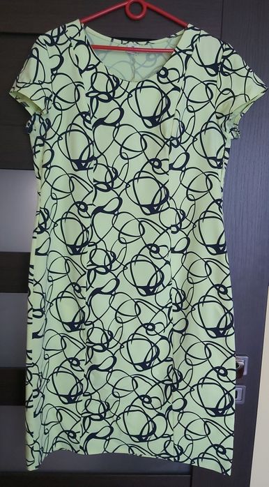 Limonkowa sukienka rozm.42/44
