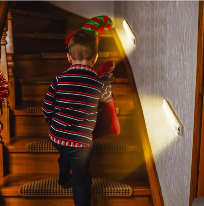 Акамуляторна лампа автоматична датчік руху,магн.кріп.сенсор освітлення