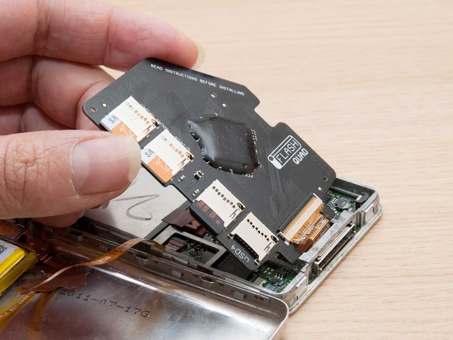 Адаптер MicroSD iFlash Quad 2025 для iPod Classic 3/4/5/5.5/6/7/7.5